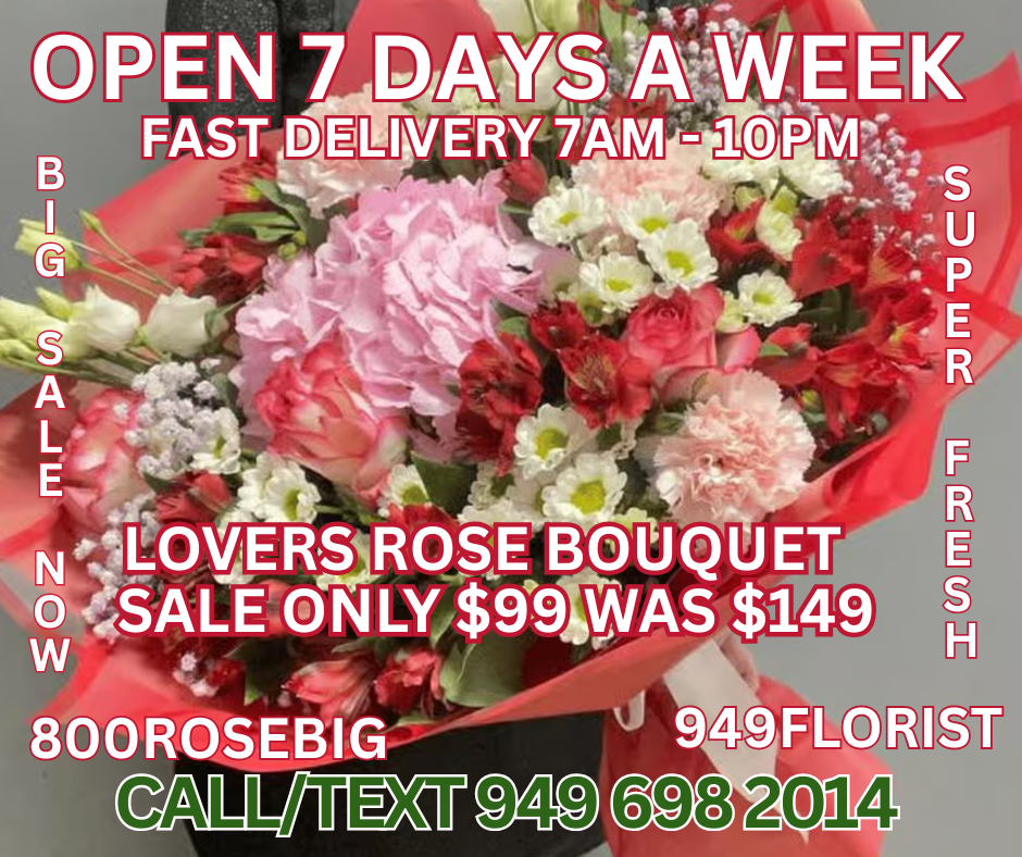 Lovers Rose Bouquet Florist NEWPORT BEACH